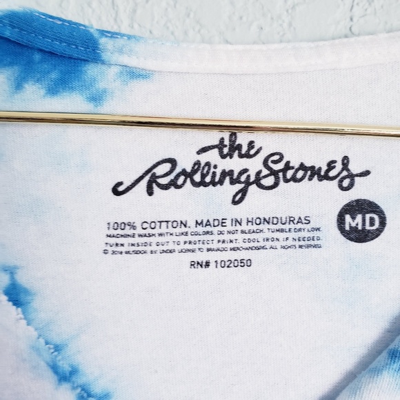 The Rolling Stones Distressed Tie Dye Graphic Tee - Picture 5 of 7